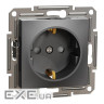 Розетка Schneider Electric ASFORA со штор. антрацит (EPH2900271)