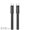 Дата кабель USB-C to USB-C 1.0m 5A 100W ultra-thin black ColorWay (CW-CBPDCC100-BK)