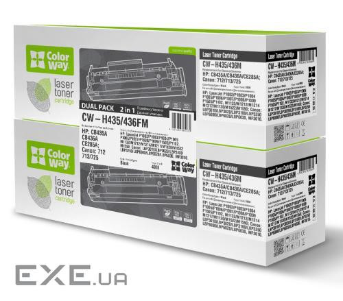 Картридж ColorWay для HP LJ P1005 (CB435AF/CB436A/CE285A)Can.712/725 DUAL PACK (CW-H435/436FM)