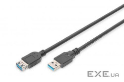 Кабель ASSMANN USB 3.0 (AM/AF) 1.8m, black (AK-300203-018-S)