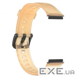 Ремінець BeCover Crystal Style для Huawei Band 7/Honor Band 7 Orange (709435)