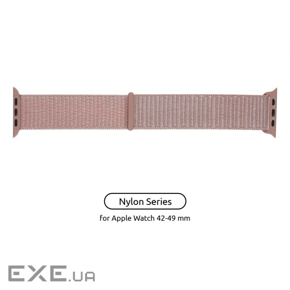 Ремінець ArmorStandart Nylon Band для Apple Watch All Series 42/44/45/49mm Pink Sand (ARM56052)