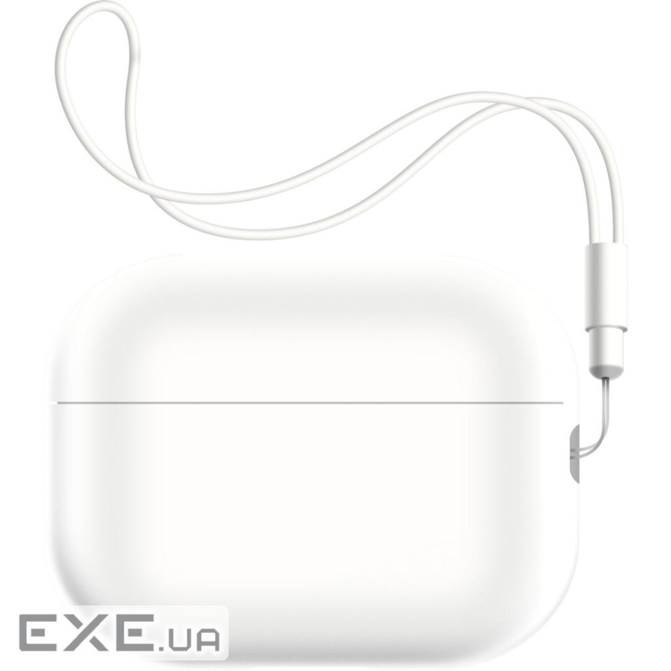 Чохол ArmorStandard Silicone Case with straps для Apple Airpods Pro 2 White (ARM68618)