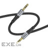 Аудiокабель HOCO UPA26 AUX Fresh audio cable, 1m Black (6942007608800)