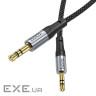 Аудiокабель HOCO UPA26 AUX Fresh audio cable, 1m Black (6942007608800)