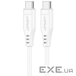 Дата кабель USB-C to USB-C 1.2m 3A TPE C3-03 White Acefast (6974316280859)