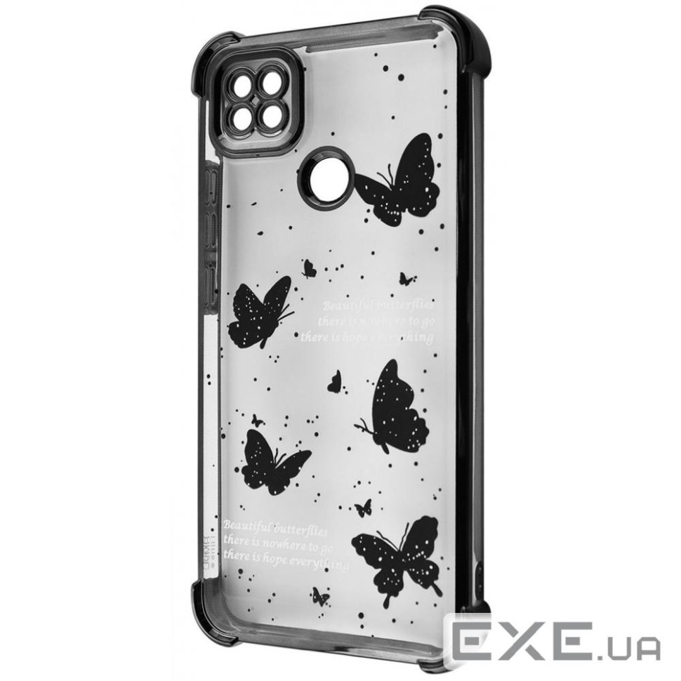 Чехол WAVE Winkie Xiaomi Redmi 9C/10A black/butterfly (64443 black/butterfly)