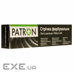 Стрічка до принтерів 13мм х 12м (К) Patron (RIB-PN-12.7x12-К-B (K/R))
