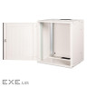 19" 12U wall mounting cabinet, SOHO PRO perforated door, 595 x 540 x 400 mm, grey (DN-49210)