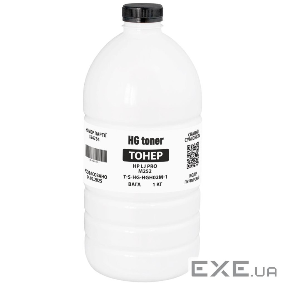 Тонер HP CLJ Pro M252 1кг, black HG (TSM-HGH02K-1)