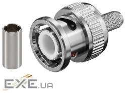 Штекер FreeEnd-BNC/50ohm,/M обжимний конектор RJ58/U Gold (62.09.8287-1)