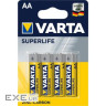Батарейка Varta AA SUPERLIFE Zinc-Carbon R6 * 4 (02006101414)