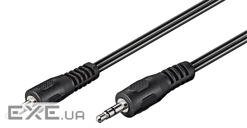 Кабель аудіо-сигнальний Jack 3.5mm 3pin M/M 10.0m,Flat Nickel AUX,чорний (75.05.0931-1) (75.05.0931-1)