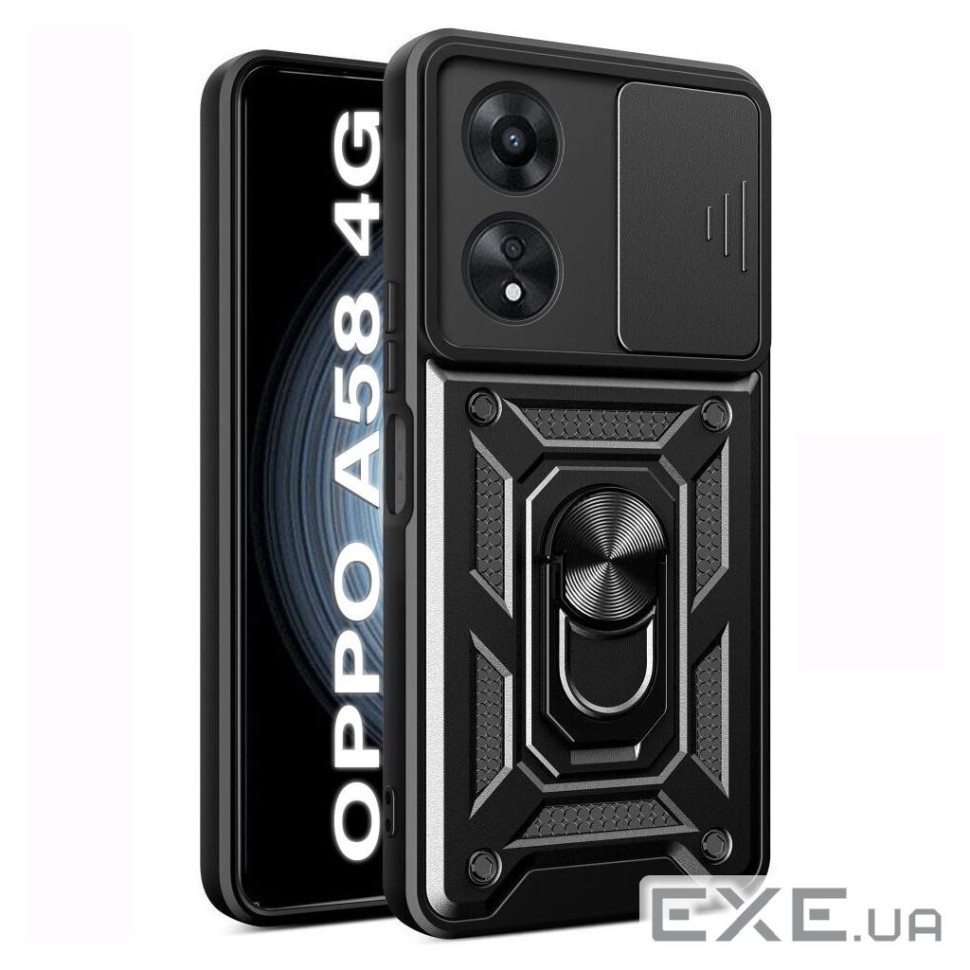 Чохол до мобільного телефона BeCover Military Oppo A58 4G Black (710713)