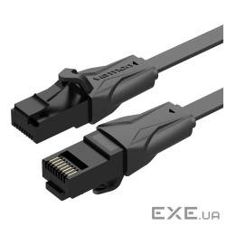 Патч-корд 0.5м, UTP cat 6 RJ-45 black Vention (IBJBD)