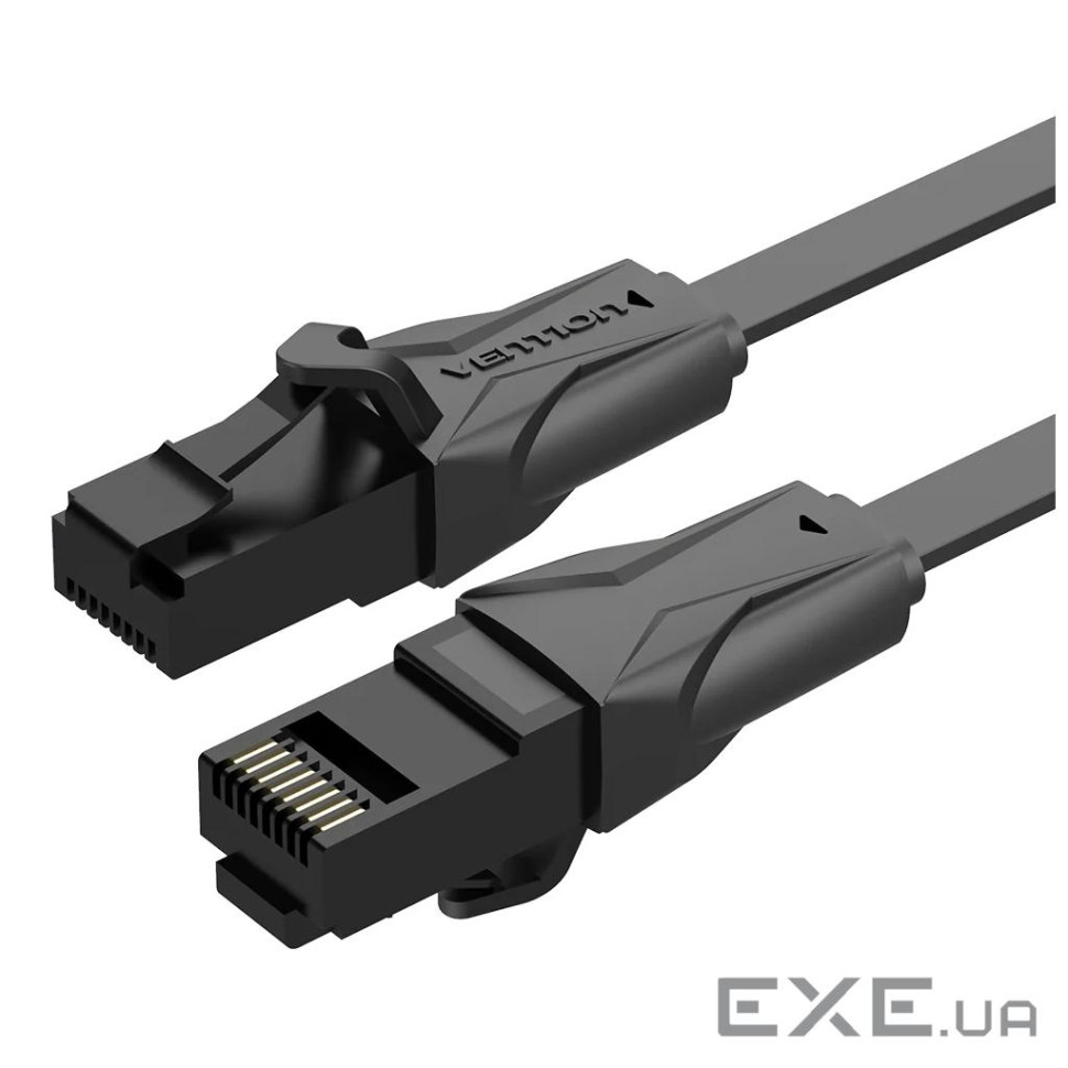 Патч-корд 0.5м, UTP cat 6 RJ-45 black Vention (IBJBD)
