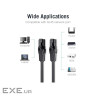 Патч-корд 0.5м, UTP cat 6 RJ-45 black Vention (IBJBD)