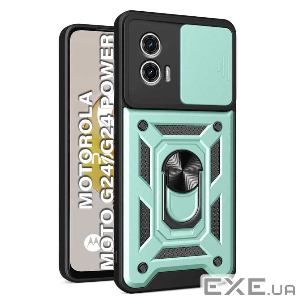 Чохол до мобільного телефона BeCover Military Motorola Moto G24/G24 Power Dark Green (710724)