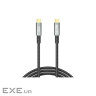 Дата кабель USB-C to USB-C 1.0m 100W PD black XO (GB020-CC.tranish)