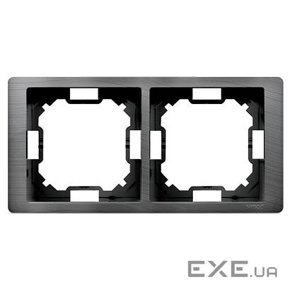 Рамка Neos BASIC 2x, титановый (BMRC2/052)