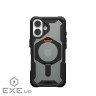 Чохол UAG для iPhone 16, Plasma XTE MagSafe, Black/Orange (114476114097)