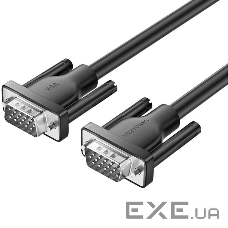 Кабель VGA 15M-15M, 3.0 м, чорний Vention (A15BI)