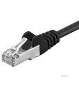 Патч-корд фольгований RJ45 FTP5e 1.5m, patch AWG26 D=5.5mm Gold Protect,чорний (75.09.5540-10)