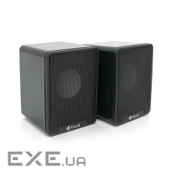 Колонки 2.0 Kisonli K100 для ПК та ноутбука, USB + 3.5mm, 2x3W, 20Hz-20KHz, 80х80х 100mm, black