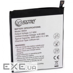 Акумуляторна батарея Extradigital Xiaomi Mi Note Pro (BM34) 3000 mAh (BMX6442)