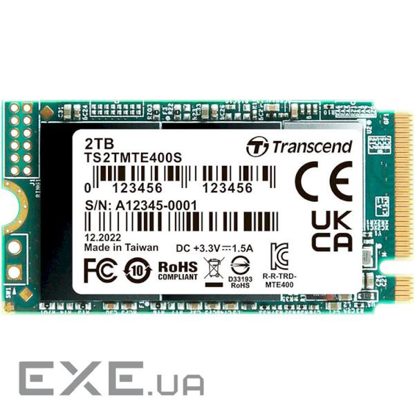 SSD диск TRANSCEND MTE400S 2TB M.2 NVMe (TS2TMTE400S)
