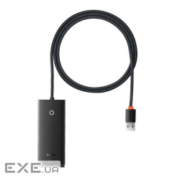 Концентратор Baseus USB 3.0 4xUSB 2.0m black (WKQX030201)