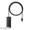 Концентратор Baseus USB 3.0 4xUSB 2.0m black (WKQX030201)
