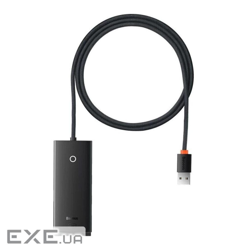 Концентратор Baseus USB 3.0 4xUSB 2.0m black (WKQX030201)
