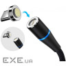 Дата кабель USB 2.0 AM to Lightning + Micro 5P + USB-C 1.0m Magnetic ColorWay (CW-CBUU038-BK)