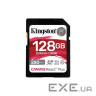 SDXC (UHS-II U3) Kingston Canvas React Plus 128Gb class 10 V60 (R280MB/s, W150MB/s) (SDR2V6/128GB)
