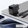 Зарядний пристрій 1xUSB-C 30W Gan A115 Fast Charger + USB-C cable black Acefast (6974316284451)