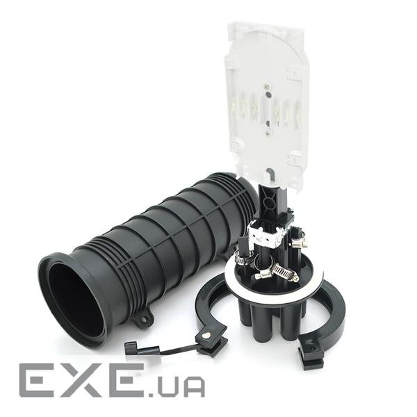 Муфта оптична Merlion ML-OP-F105H-24C, герметична, 4 введення, до 2-х касет, до 24 зварок, матеріал