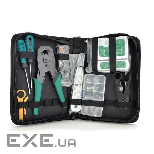 Набір монтажника 11 в 1 Merlion (B046), HT-315, KD-1, G501, HT332, тестер, конектори (YT-B046)