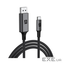 Кабель мультимедійний USB-C to DisplayPort M 2.0m 4K60Hz black Armorstandart (ARM76892)