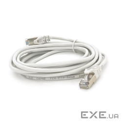 Патч-корд литий MERLION, FTP, RJ45, Cat.5e, 3m, сірий, CCA, Q200 (PCM-CCA-5E / 3G)