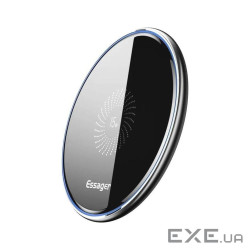 Зарядний пристрій Essager Wireless charger 15W Qi magnetic + cable USB-C 1.0m black (EWXZMX-JMB01)