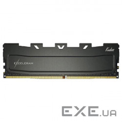 Модуль пам'яті EXCELERAM Kudos Black DDR4 3200MHz 8GB (EKBLACK4083222A)