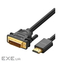 Кабель UGREEN HD106 HDMI to DVI Cable 1m (Black)(UGR-30116)
