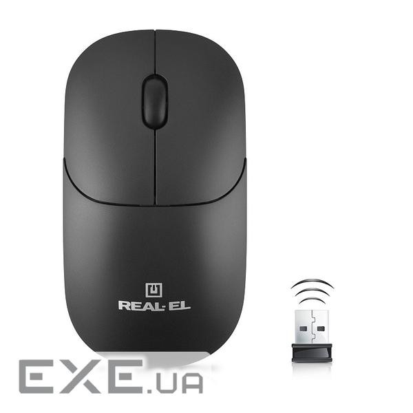 Миша бездротова REAL-EL RM-311 W Black (EL123200041)