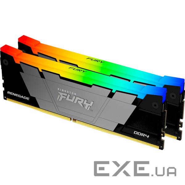 Модуль пам'яті KINGSTON FURY Renegade RGB DDR4 3200MHz 32GB Kit 2x16GB (KF432C16RB12AK2/32)