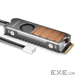 Радіатор з вентилятором для накопичувачів AXAGON CLR-M2FAN heatsink for M.2 SSD