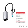 Адаптер USB-C + USB A to RJ45 Ethernet 1000Mbps ColorWay (CW-AD-CRG)