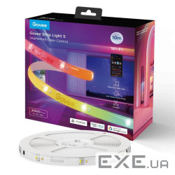 Стрічка світлодіодна розумна Govee H612C Strip Light S With Protective Coating, 10м, RGBI (H612CCD1) , RGBI (H612CCD1)