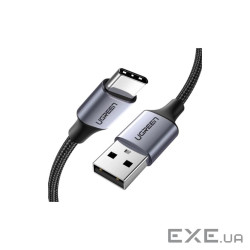 Дата кабель USB 2.0 AM to USB-C 0.5m 3A US288 black Ugreen (60125)