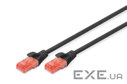 Патч-корд 1м , CAT 6 UTP, AWG 26/7, Cu, LSZH, blue Digitus (DK-1617-010/B)